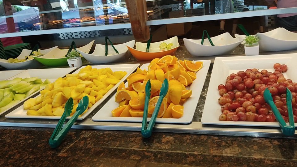 Counter service area in a Chinese buffet.